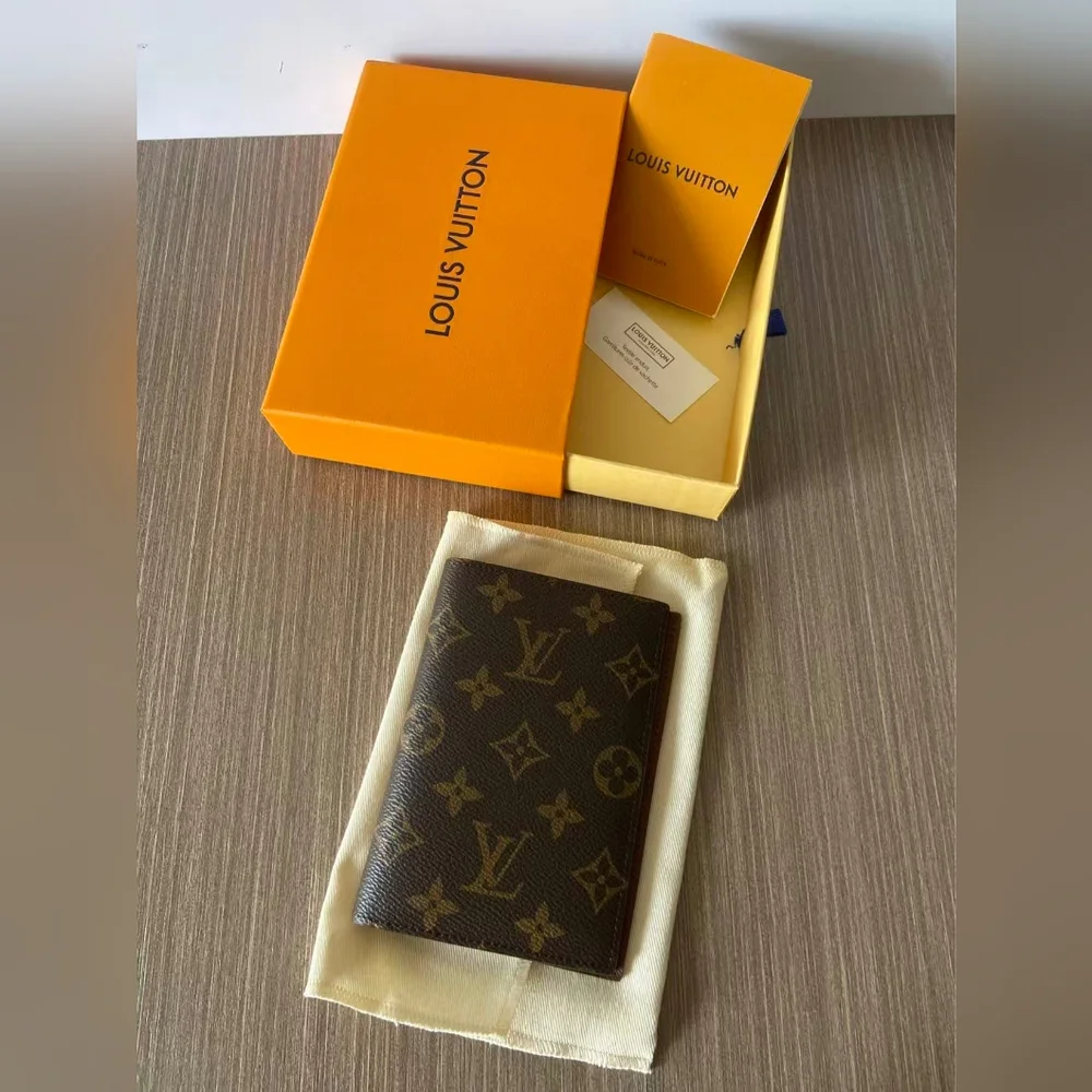 Louis Vuitton Brown Monogram Passport Cover